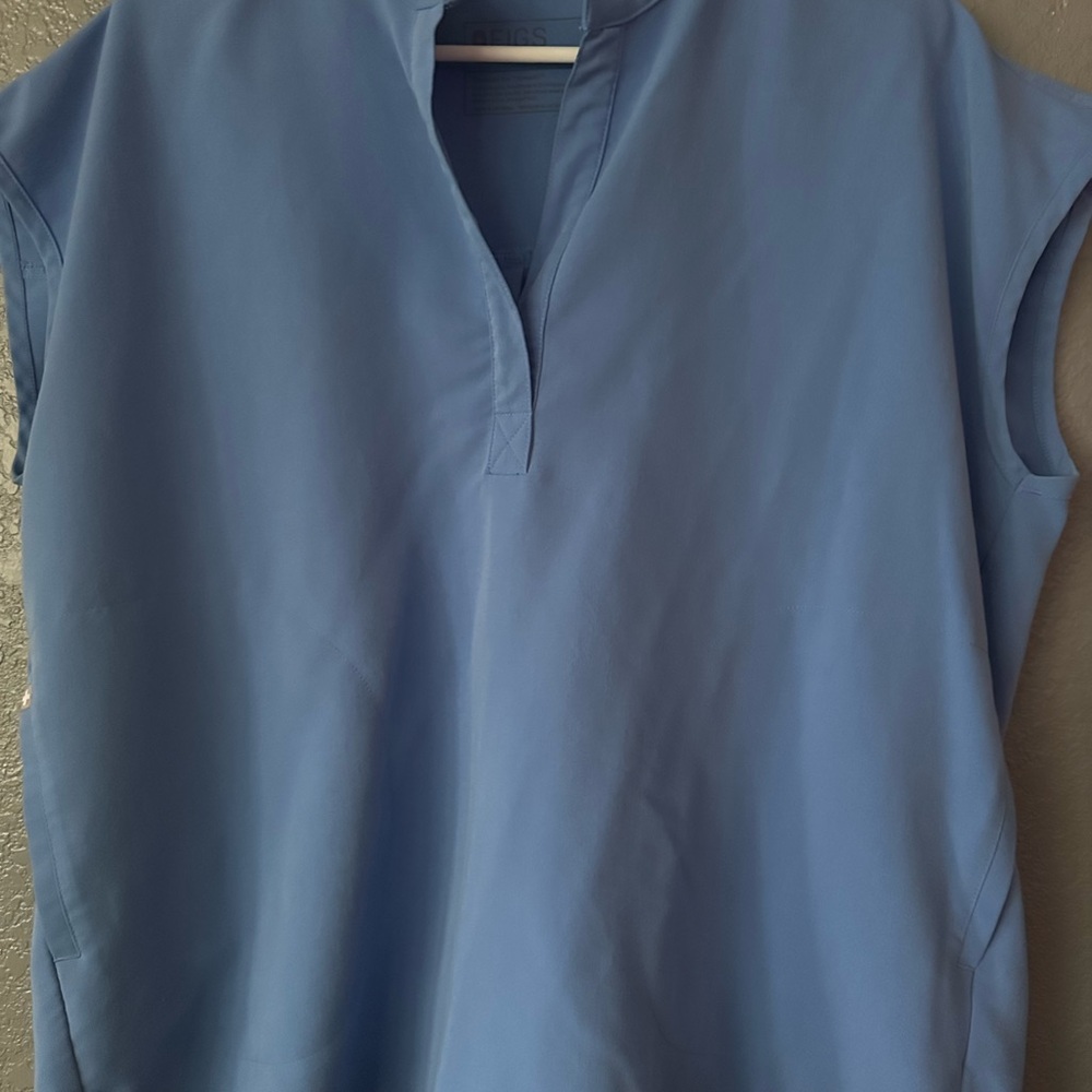 Figs Sky Blue Women's Blouse